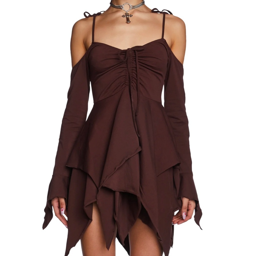 dollskill fairy dress in brown size xs sold out on website nwot